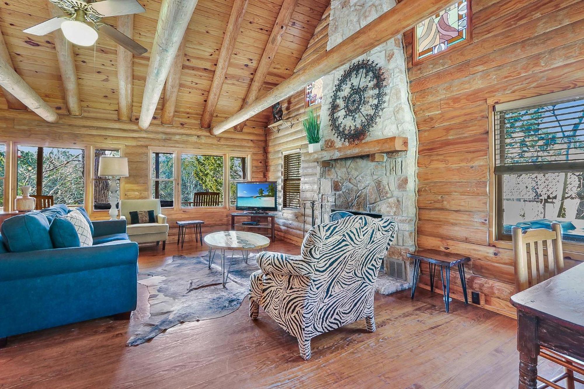 Clearwater Log Home Wimberley Exterior photo